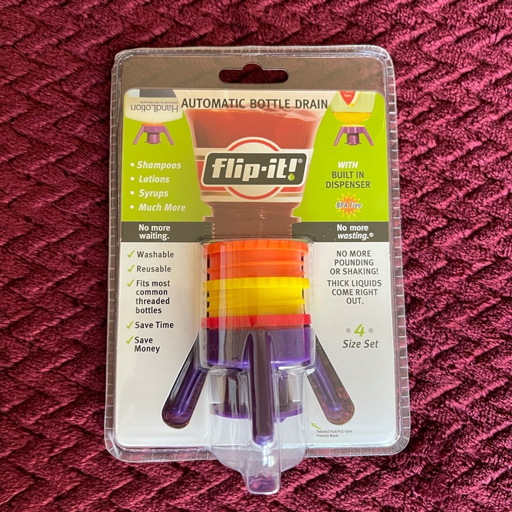 🧴*NWT* Flip-It Automatic Bottle Drain